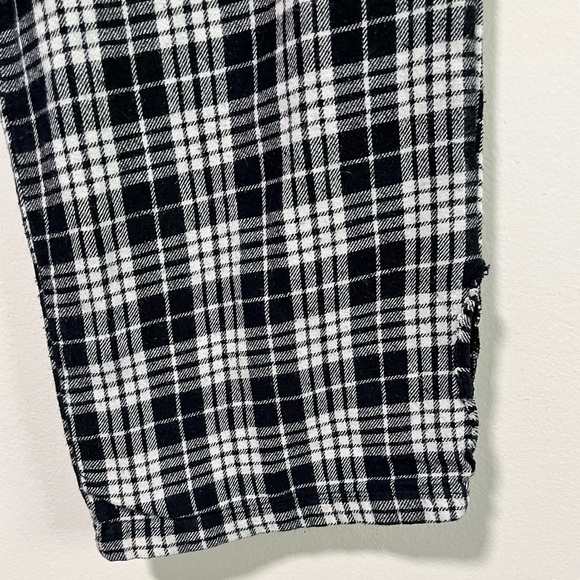 Old Navy Men’s Plaid Flannel Lounge Pants – Black & White, Size M - Picture 6 of 13